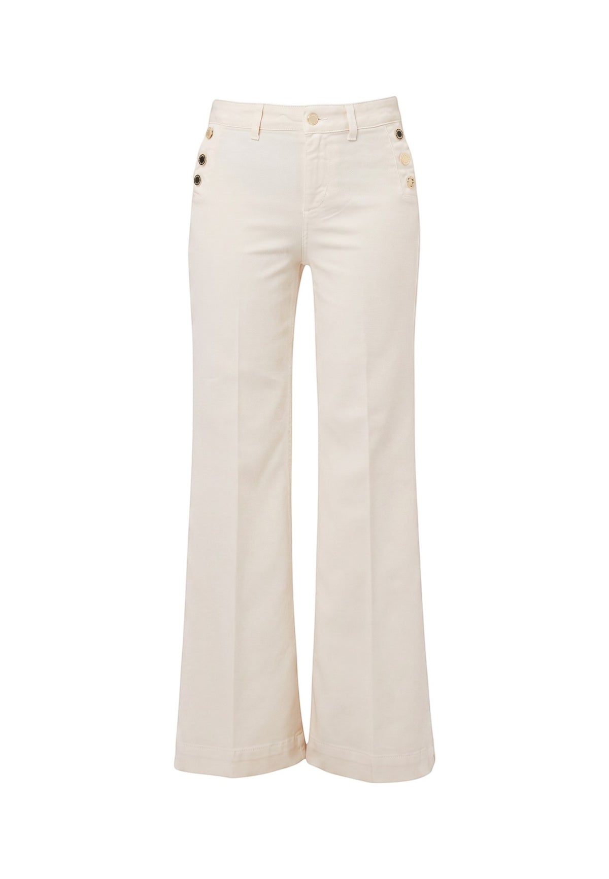 Pantaloni Flare Fit Donna Liu Jo Bottom Up A Vita Alta Flare Button UF6093T690A