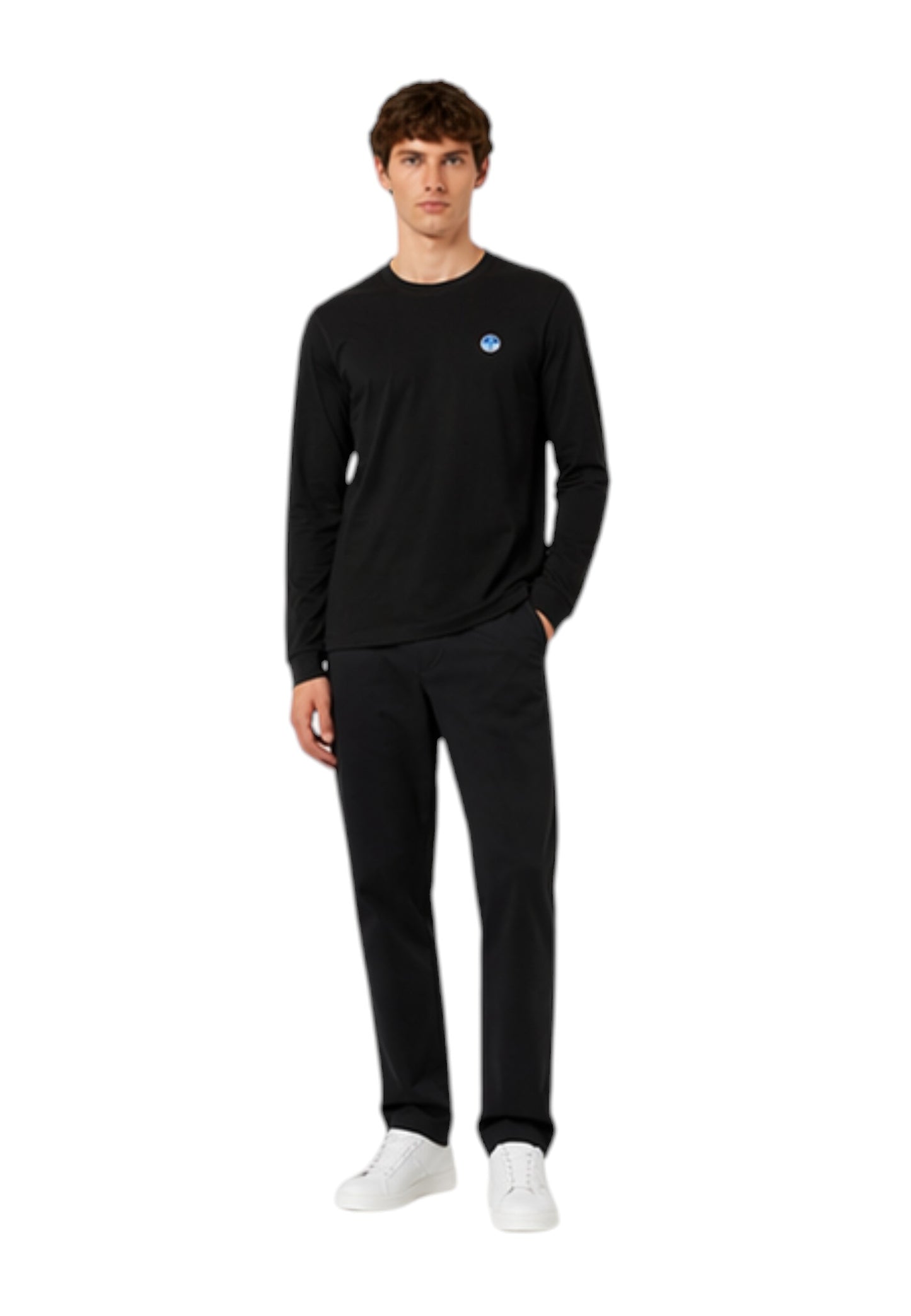 T-Shirt Manica lunga Uomo North Sails Logo Basic  692989