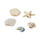 Accessori calzature  Donna Crocs  Gold Seashell 5 Pack CR.6041