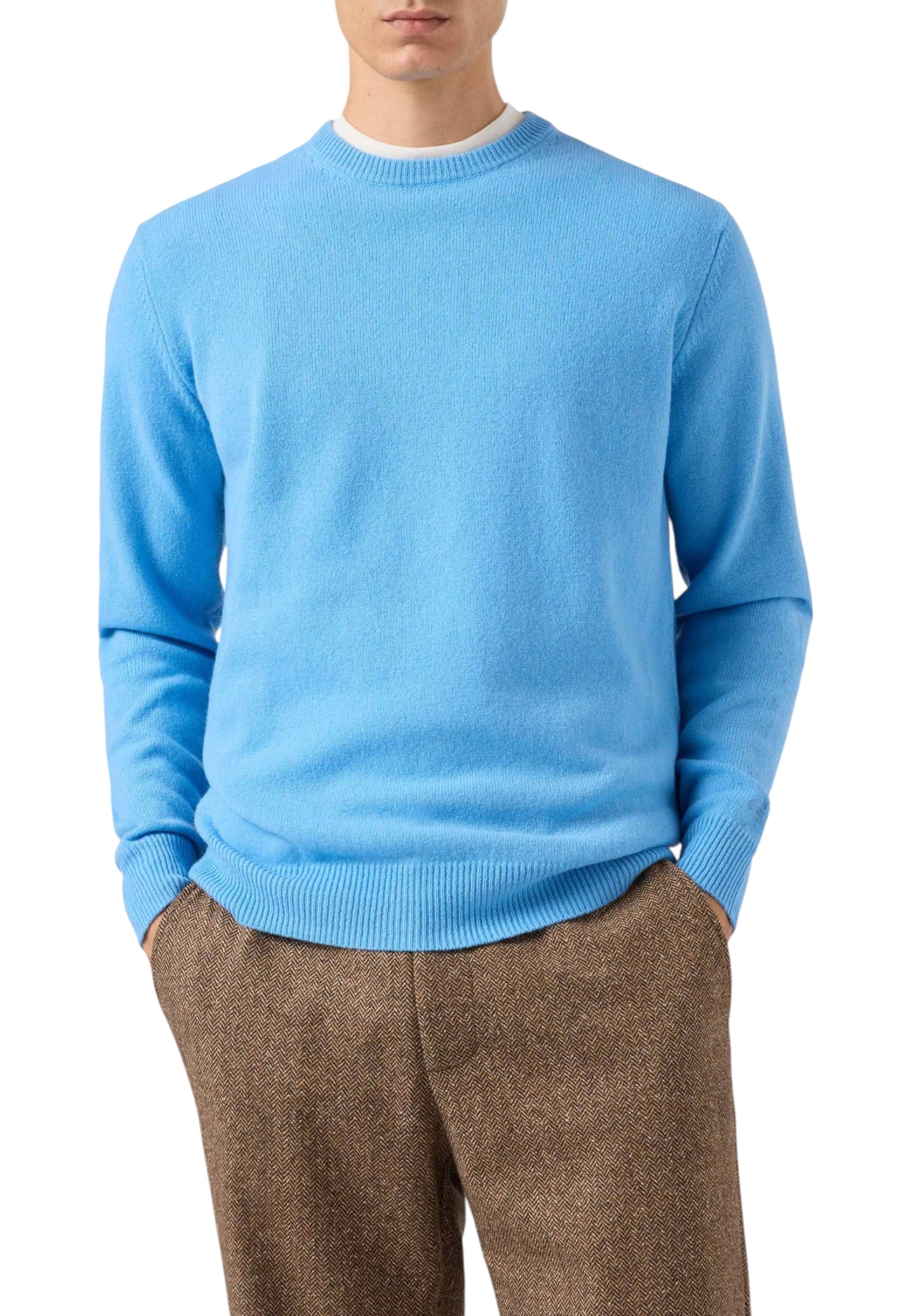 Maglione A Girocollo Uomo Mc2 Saint Barth  Regent Merinocash REGE008