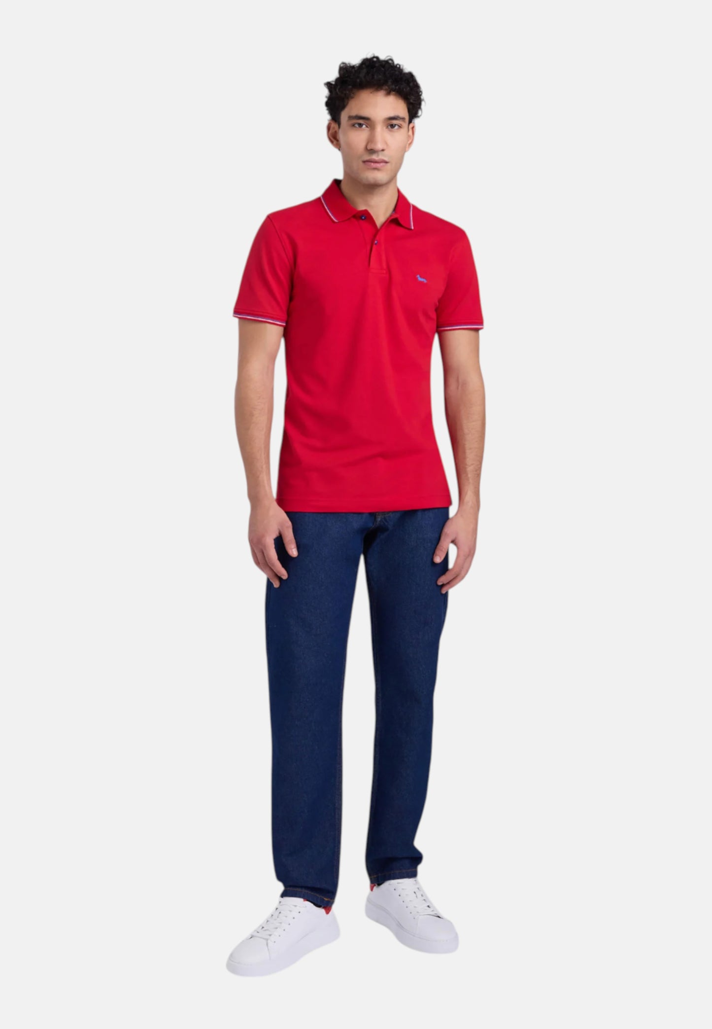 Polo Manica Corta Uomo Harmont & Blaine Con Orli E Righini A Contrasto  LNQ032020862