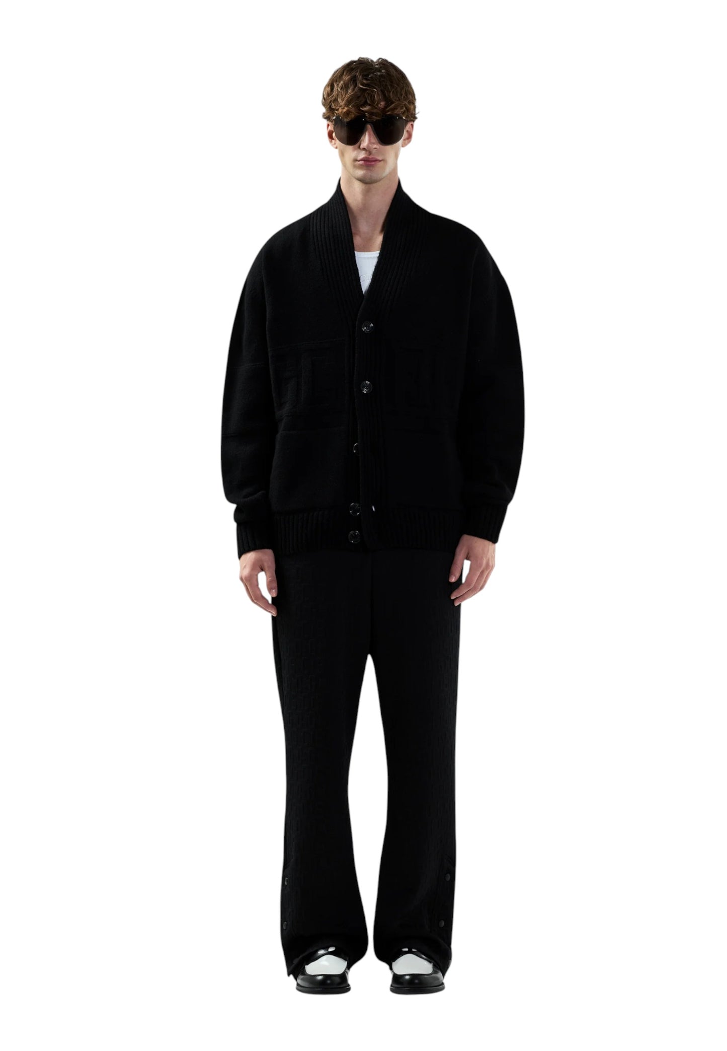 Cardigan  Uomo Gcds  Logo Buttoned B2CM1804KI8