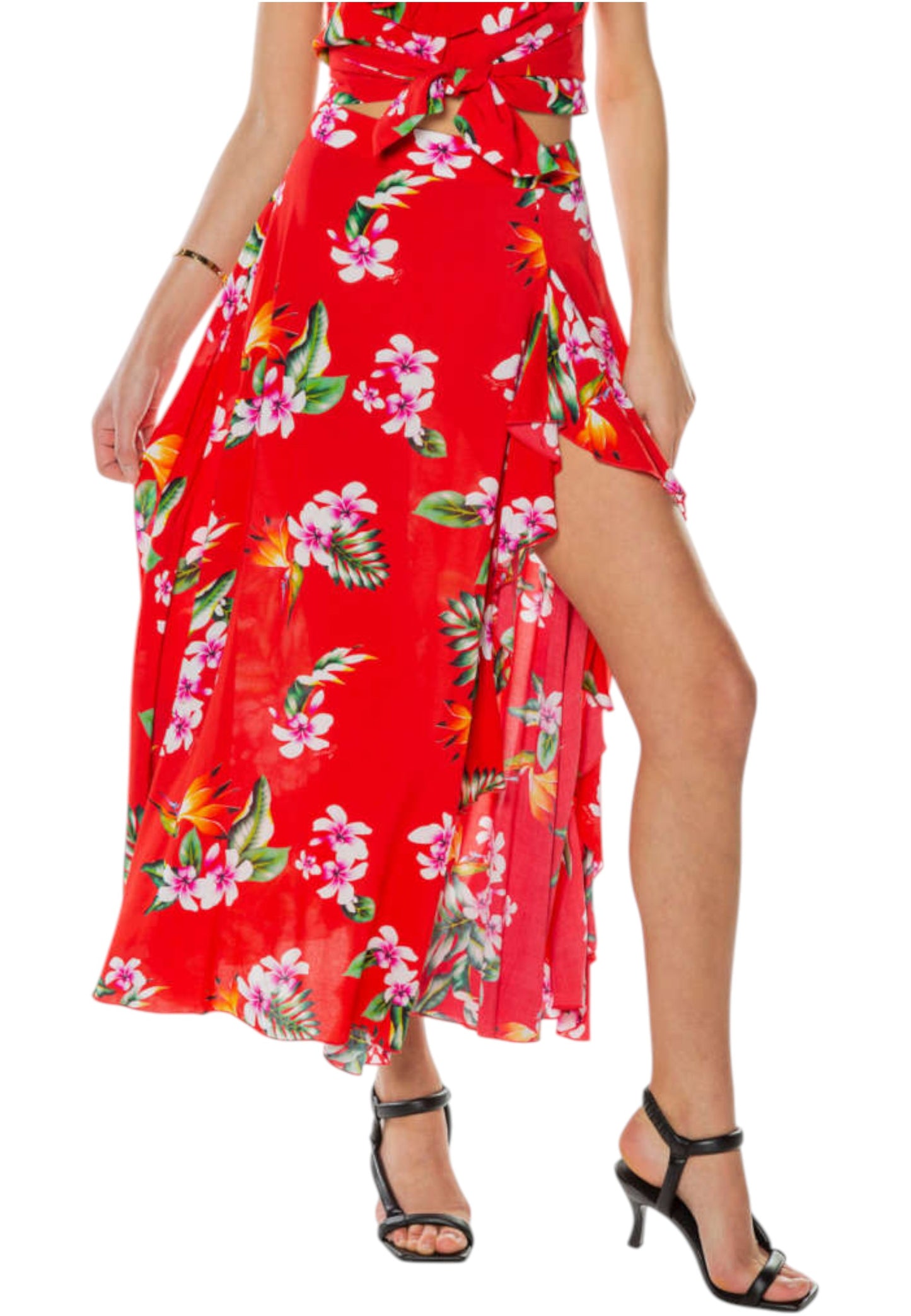 Gonna Lunga Donna Guess Flower Combo  E1GD03WO05M