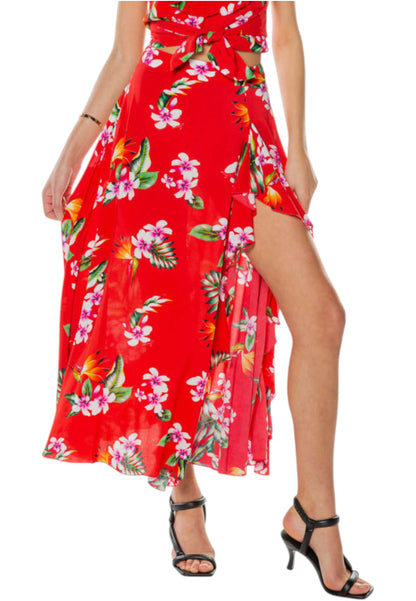 Gonna Lunga Donna Guess Flower Combo  E1GD03WO05M