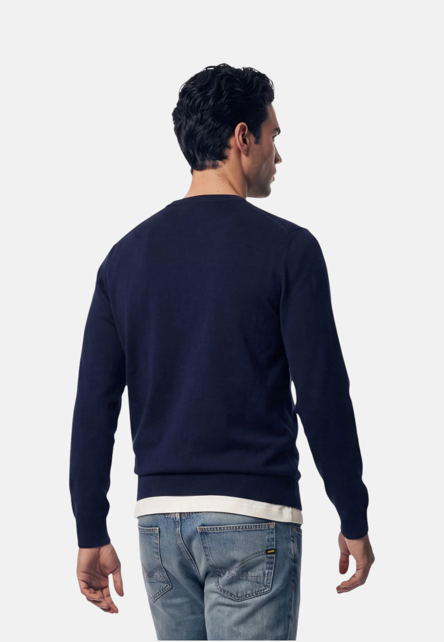 Maglia A Girocollo Uomo Gas Cotone Effetto Cashmere Arlo Round W. 563019432428
