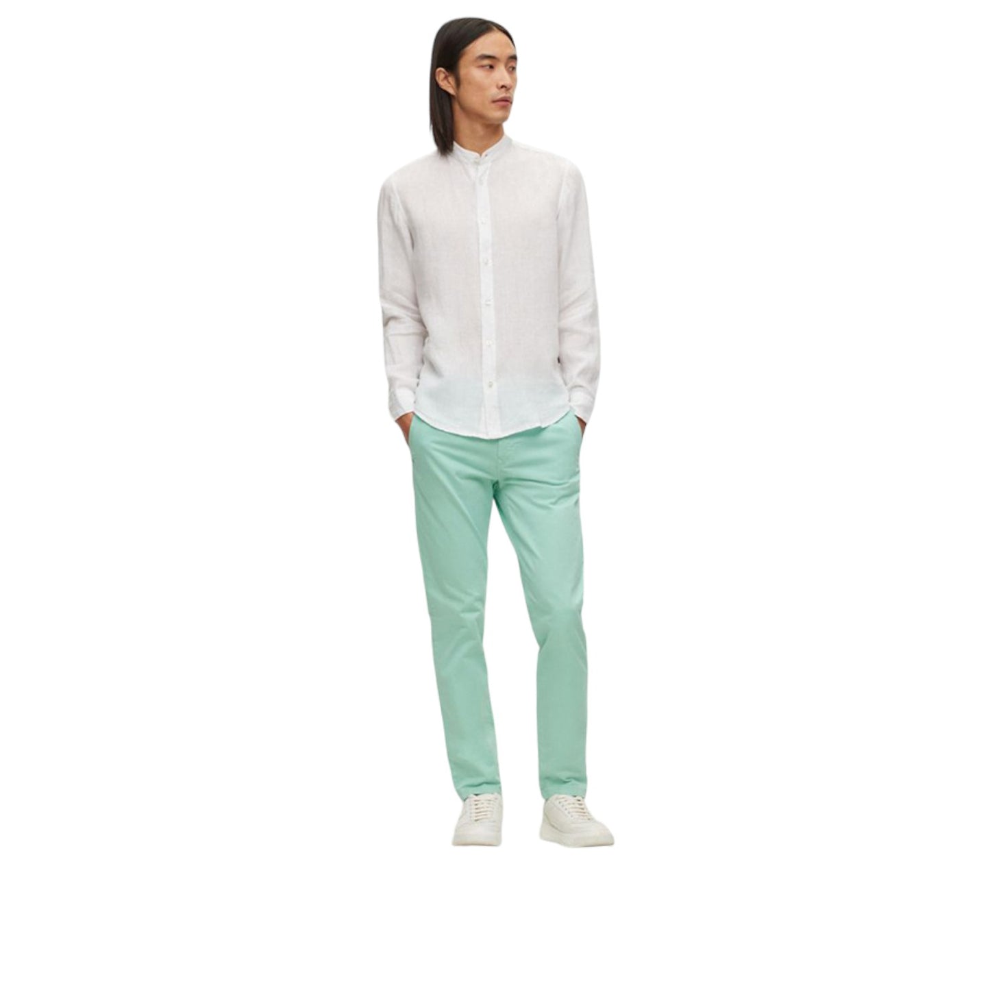 Camicia Manica lunga Uomo Boss Regular Fit Collo Coreana Race 50489339