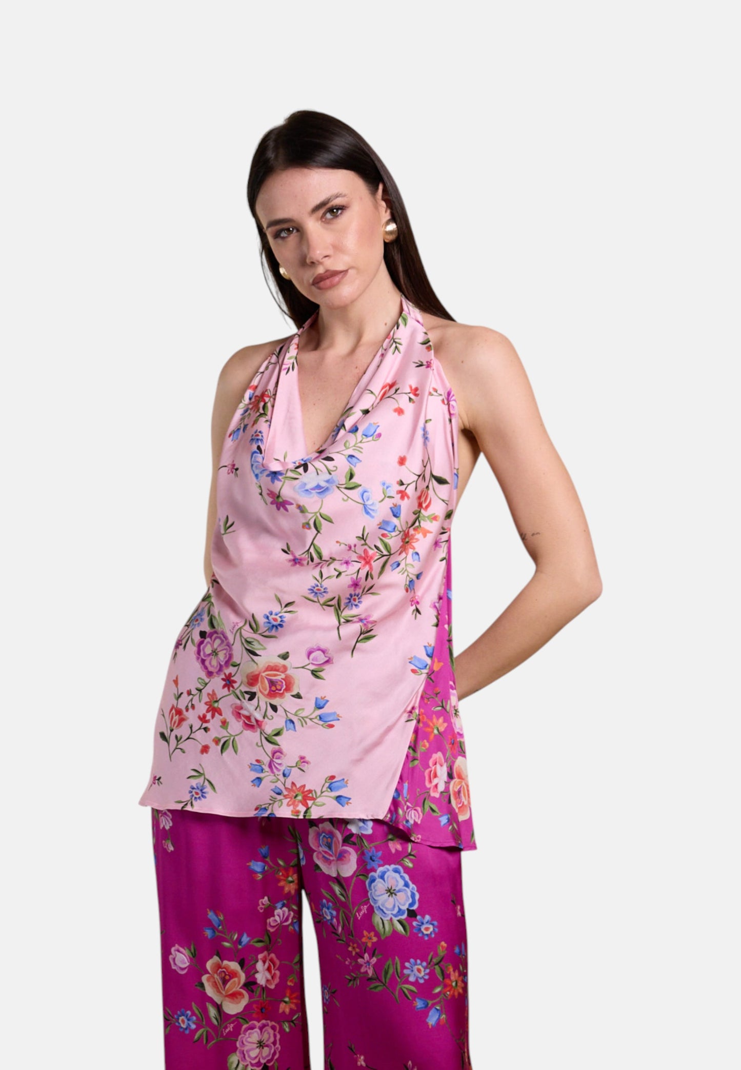 Pantaloni Tuta Donna Liu Jo Patch Con Coulisse Eco Line CA6206TS562