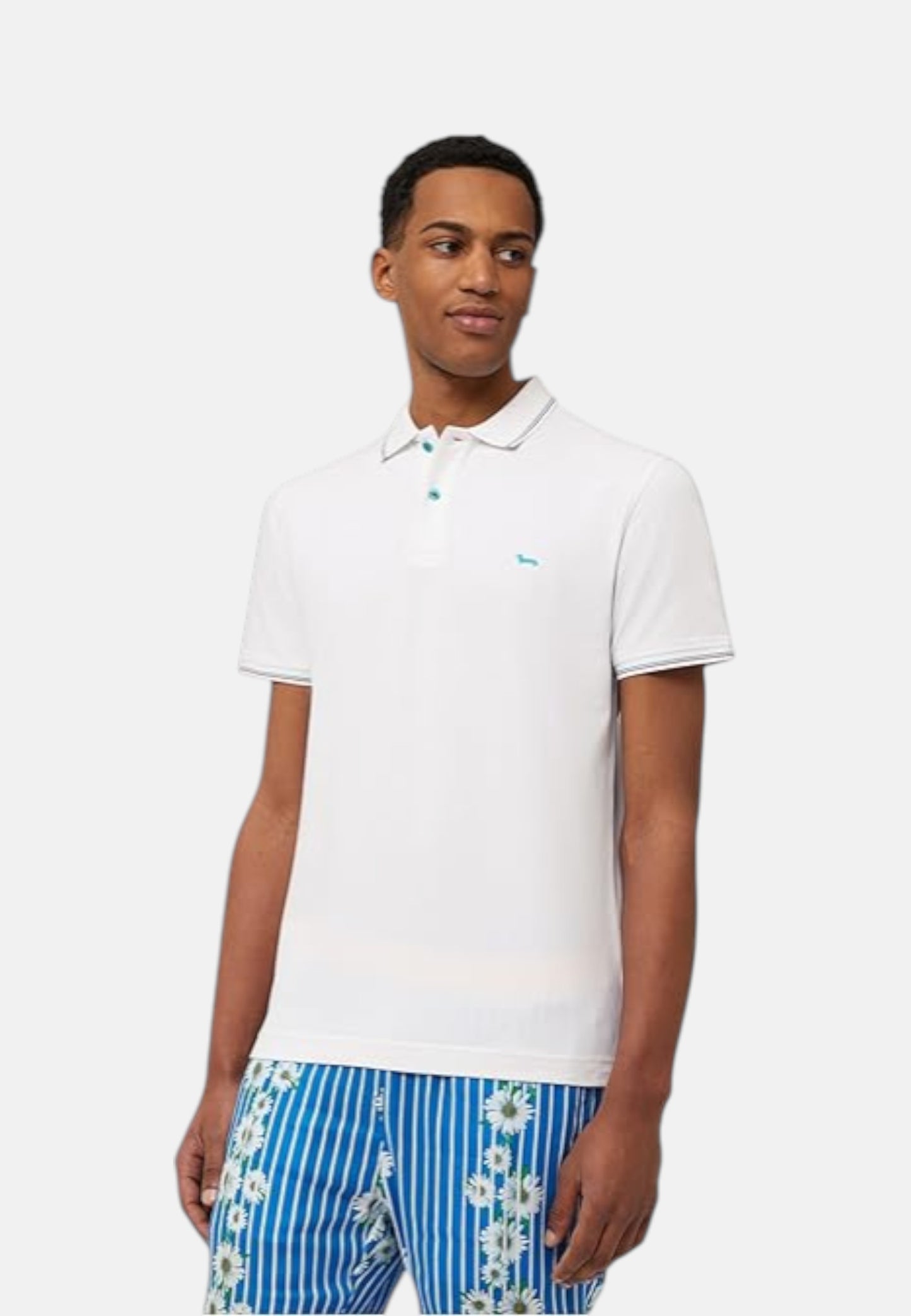 Polo Manica Corta Uomo Harmont & Blaine Con Orli E Righini A Contrasto  LNQ032020862