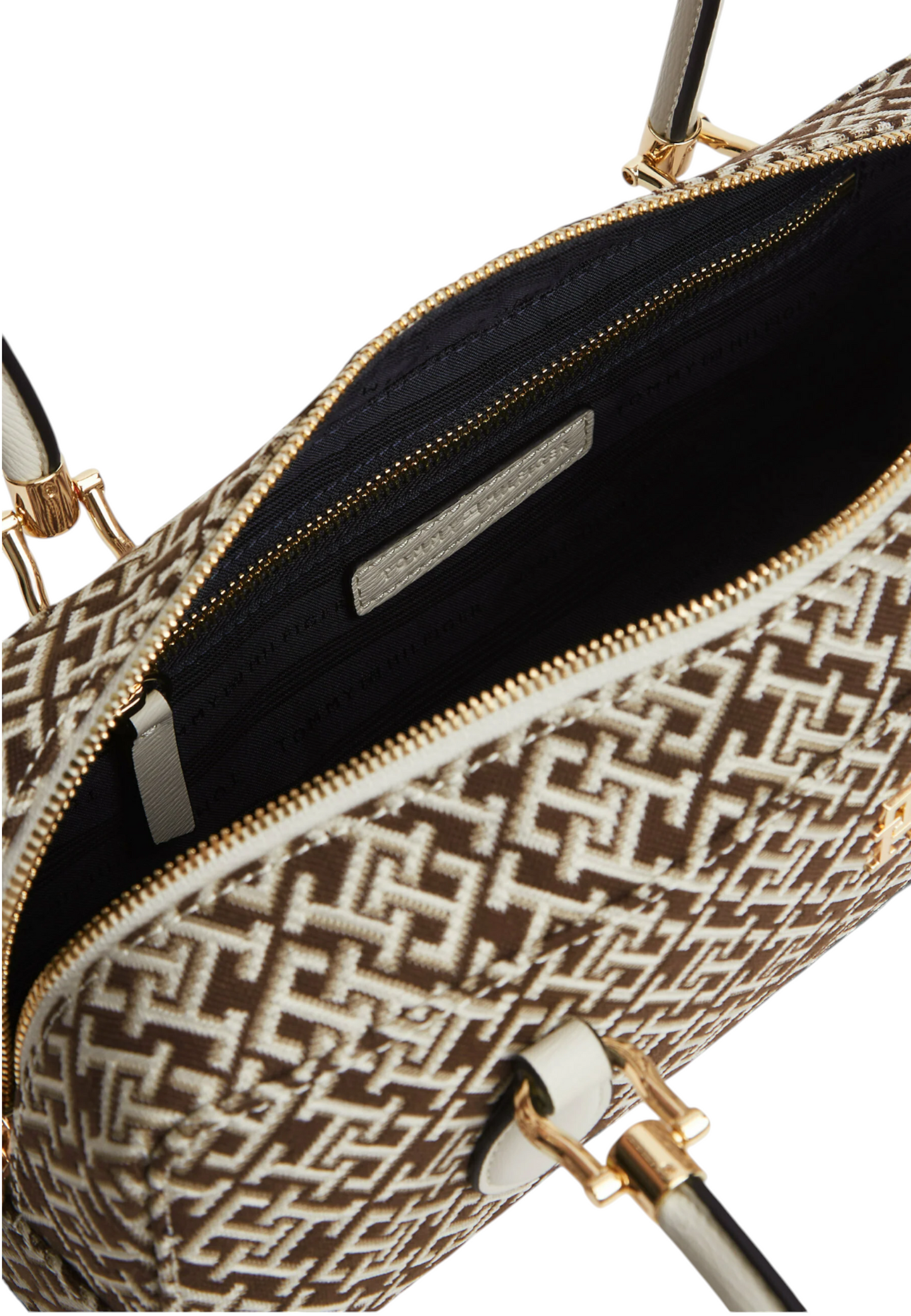 Borsa A Spalla Donna Tommy Hilfiger Shoulder Bag Jacquard Th Grace AW0AW18752