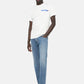 T-Shirt Manica Corta Uomo Replay In Jersey Con Grafica Logo  M3329 .000.2660