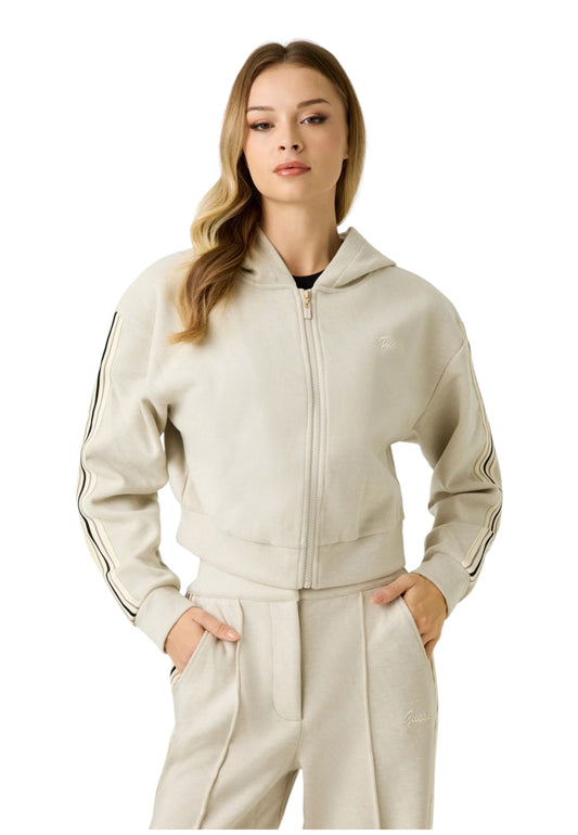 Felpa Con Zip Donna Guess Con Cappuccio Muriel V5BQ17KCX52