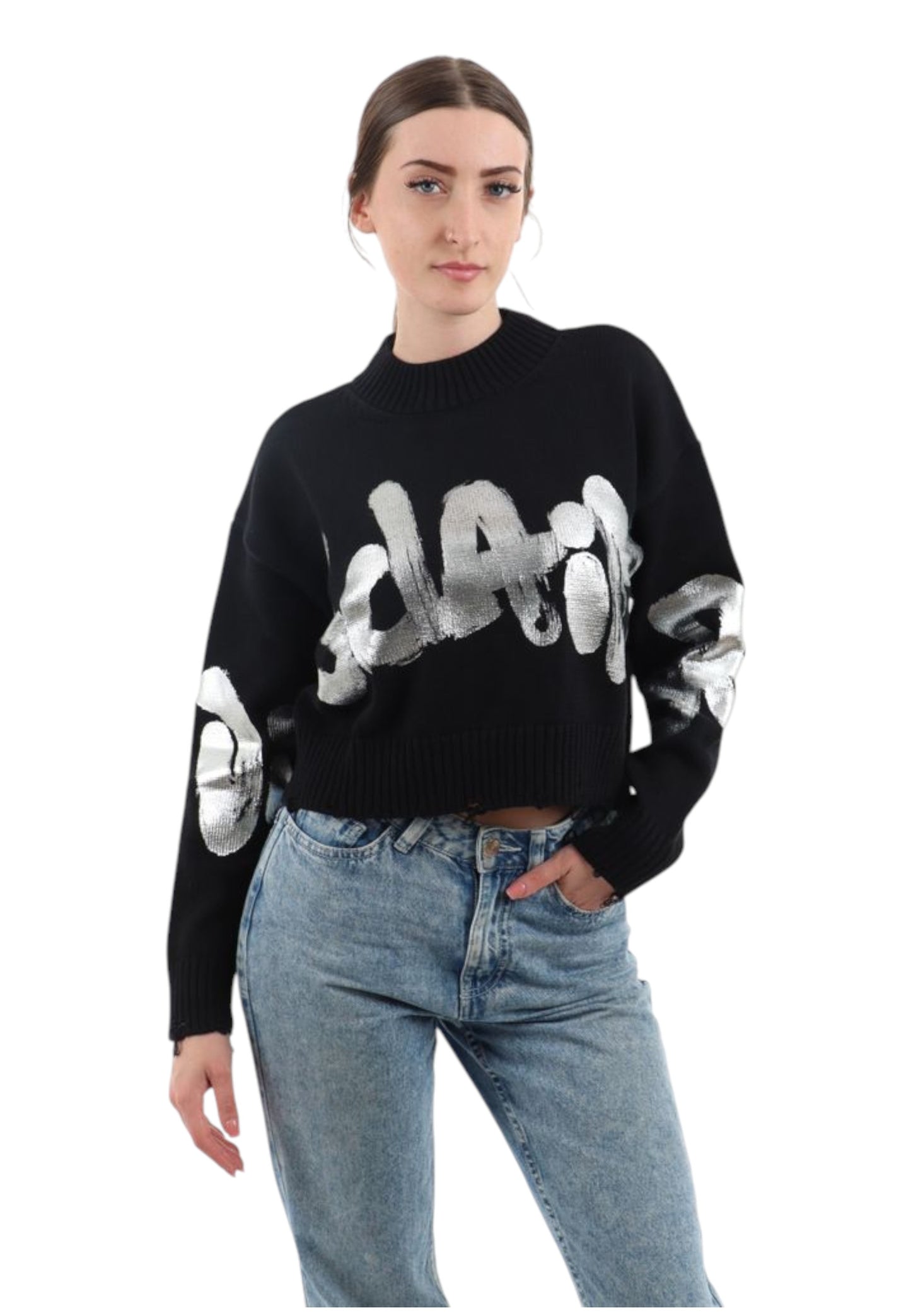 Felpa A Girocollo Donna Disclaimer   25IDS55174