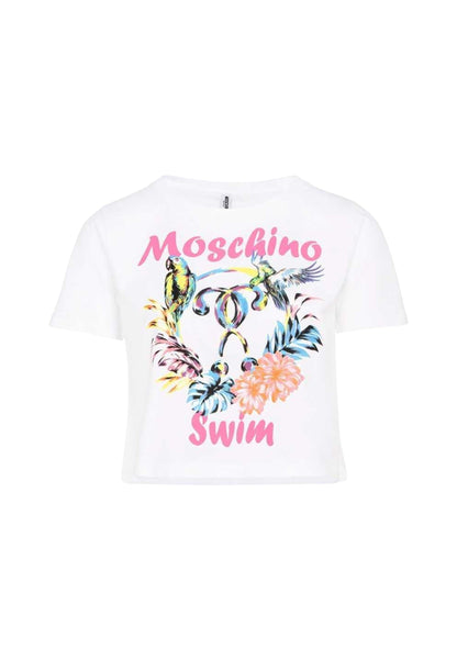 T-Shirt Manica Corta Donna Moschino Pappagallini  A19142127