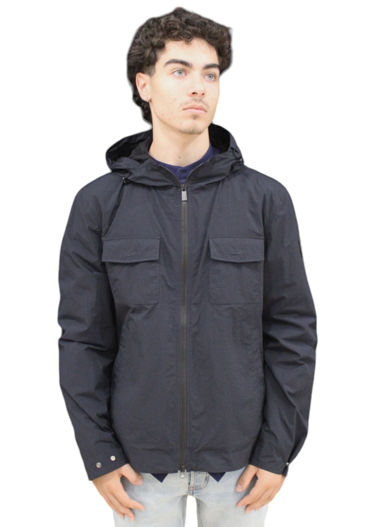 Giacca Leggera Uomo Dekker Con Cappuccio Firebird Nym DEU031601181927