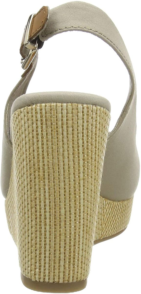 Sandali Con Zeppa Donna Tommy Hilfiger Alta Iconic Elena Sling Back Wedge FW0FW04789