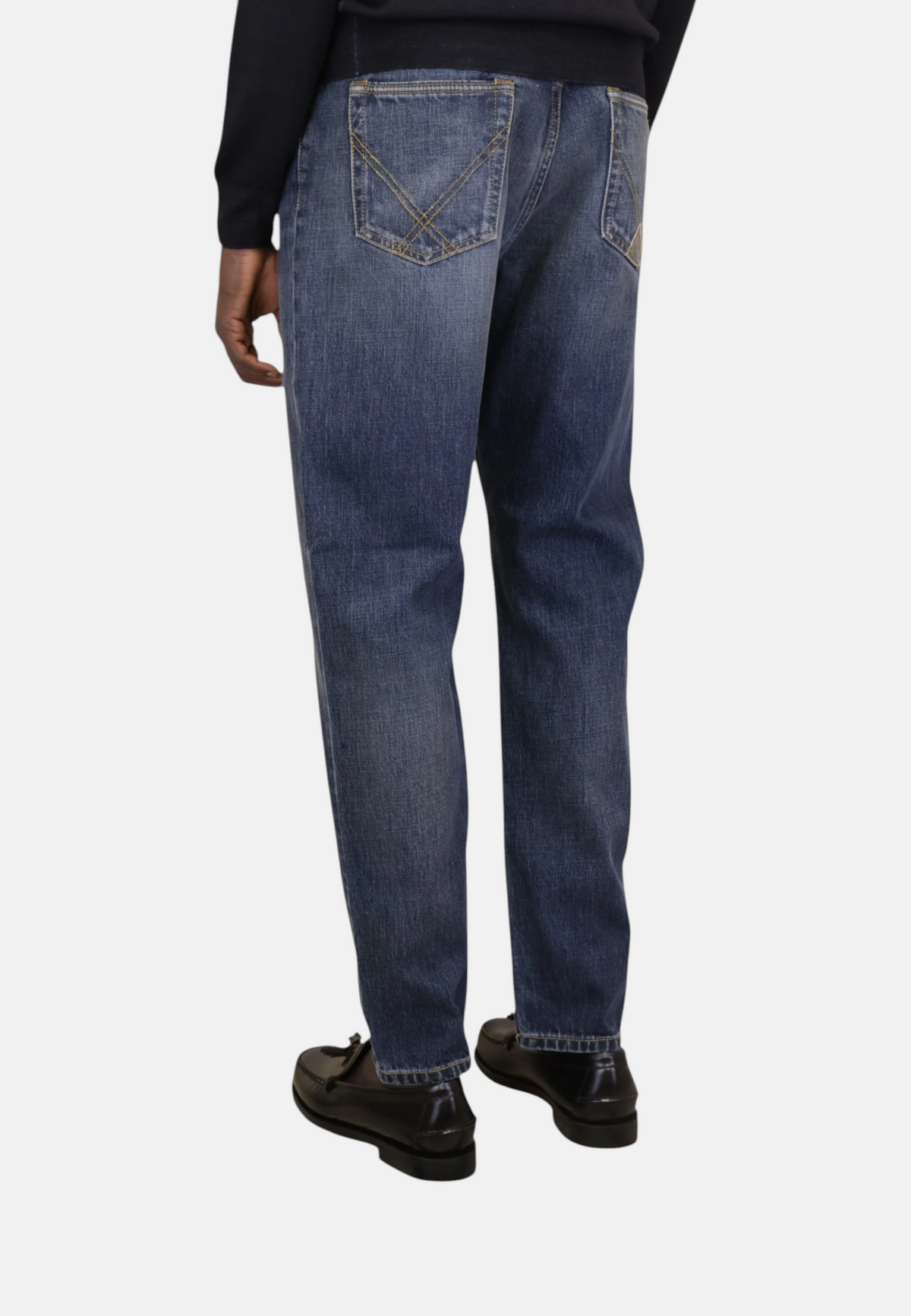 Jeans Carrot Fit Uomo Roy Roger's Denim di cotone, lavaggio Rose Hill, linea Re-Search Dapper Re-Search RSC002CT253259