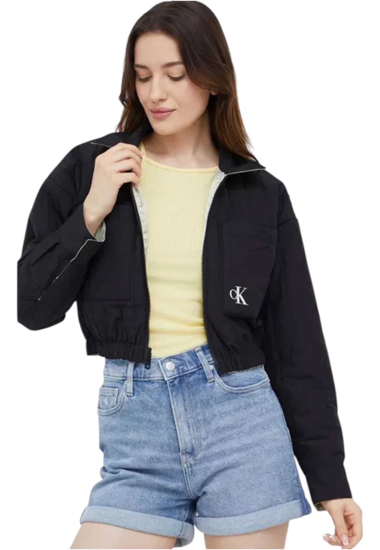 Giacca Bomber Donna Calvin klein Jeans Crop  J20J219013