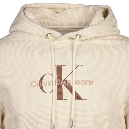 Felpa Con Cappuccio Uomo Calvin klein Jeans  Archival Monologo Waffle J30J322701
