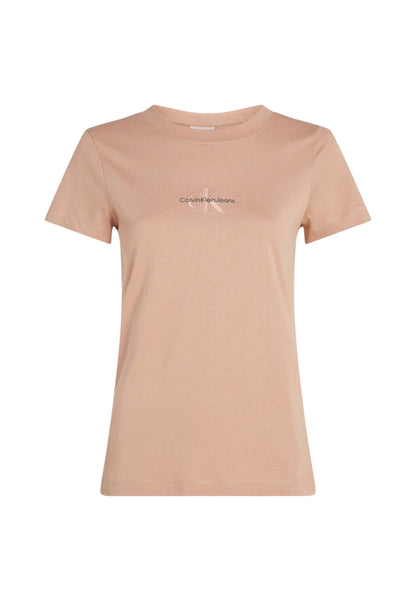 T-Shirt Manica Corta Donna Calvin klein Jeans  Monologo Slim