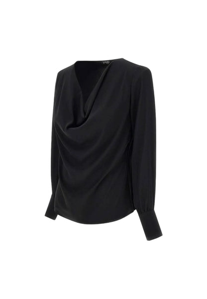 Blusa Manica lunga Donna Liu Jo Drappeggiata  CF3091TS353