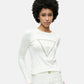 Maglia A Girocollo Donna Guess  Sasha Triangle Logo W6RR49Z2NQ2