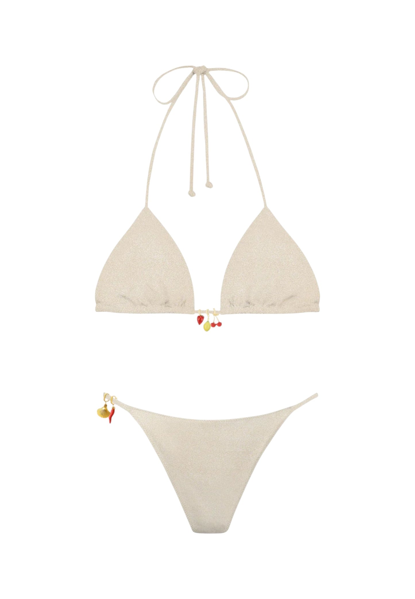 Bikini 2 Pezzi Donna Mc2 Saint Barth Triangle Leah + Slip Zephire Shiny Charms Lezzy LEZ0001