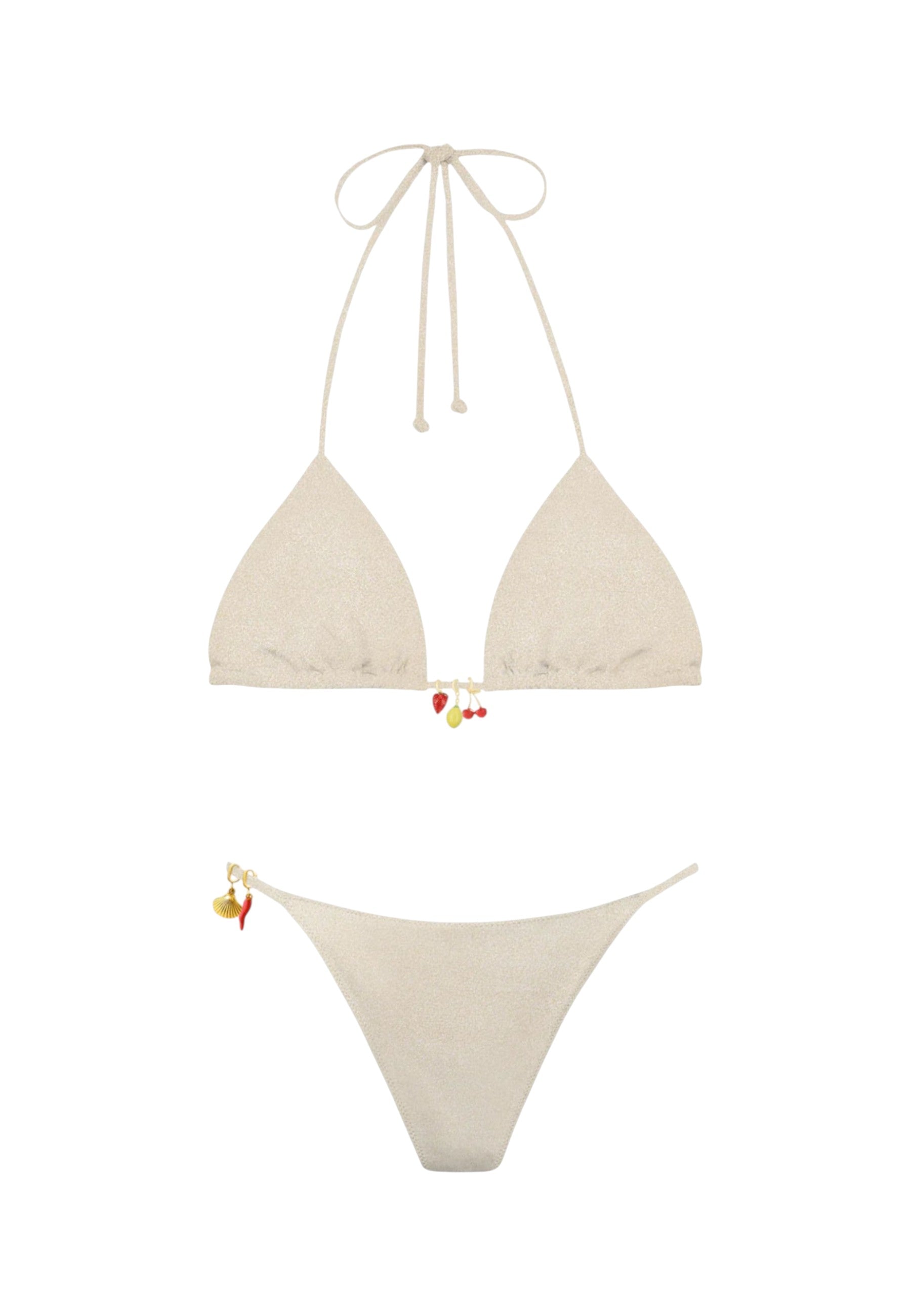 Bikini 2 Pezzi Donna Mc2 Saint Barth Triangle Leah + Slip Zephire Shiny Charms Lezzy LEZ0001