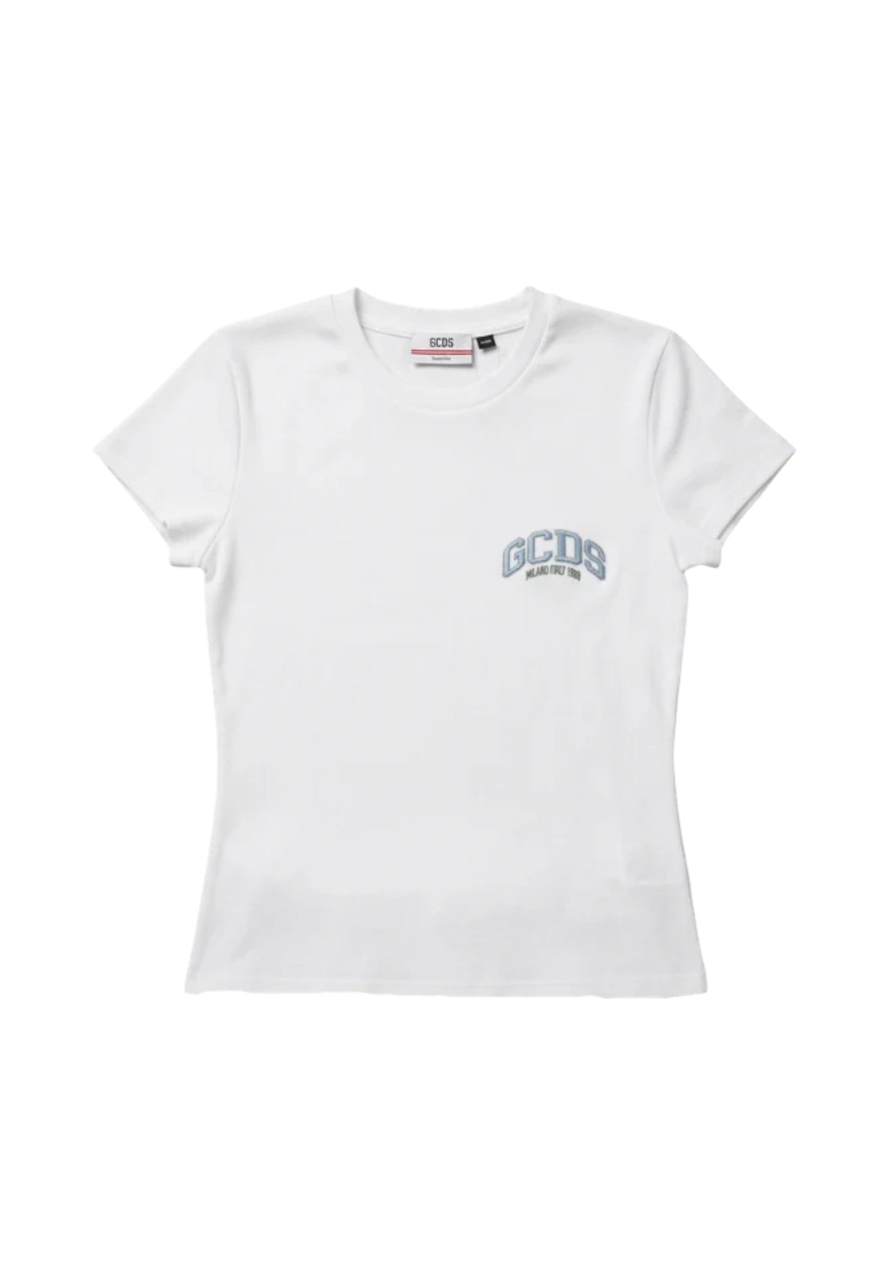 T-Shirt Manica Corta Donna Gcds Slim Fit Logo Lounge C1WEQC048J010