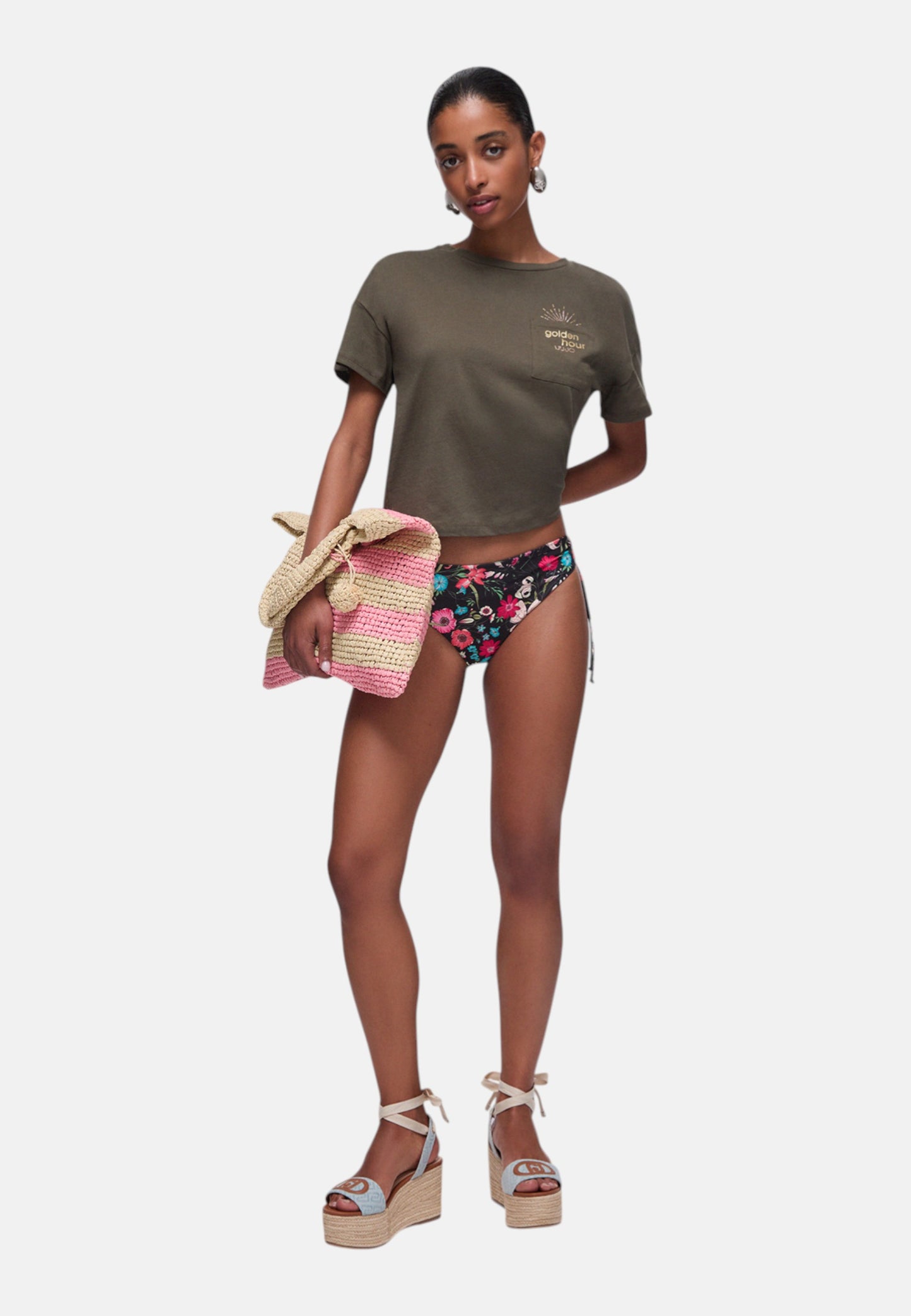 T-Shirt Manica Corta Donna Liu Jo Golden Hour Eco Line VA6161JS923