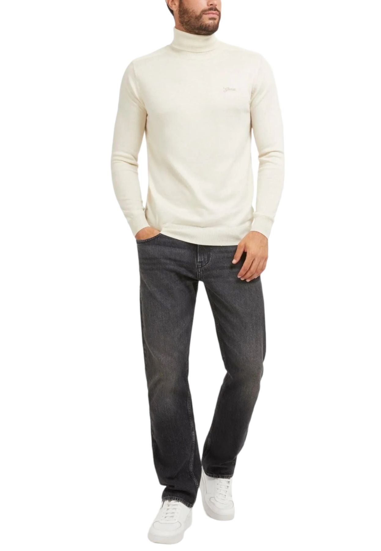 Maglione Collo Alto Uomo Guess  Aaron M3BR10Z3052