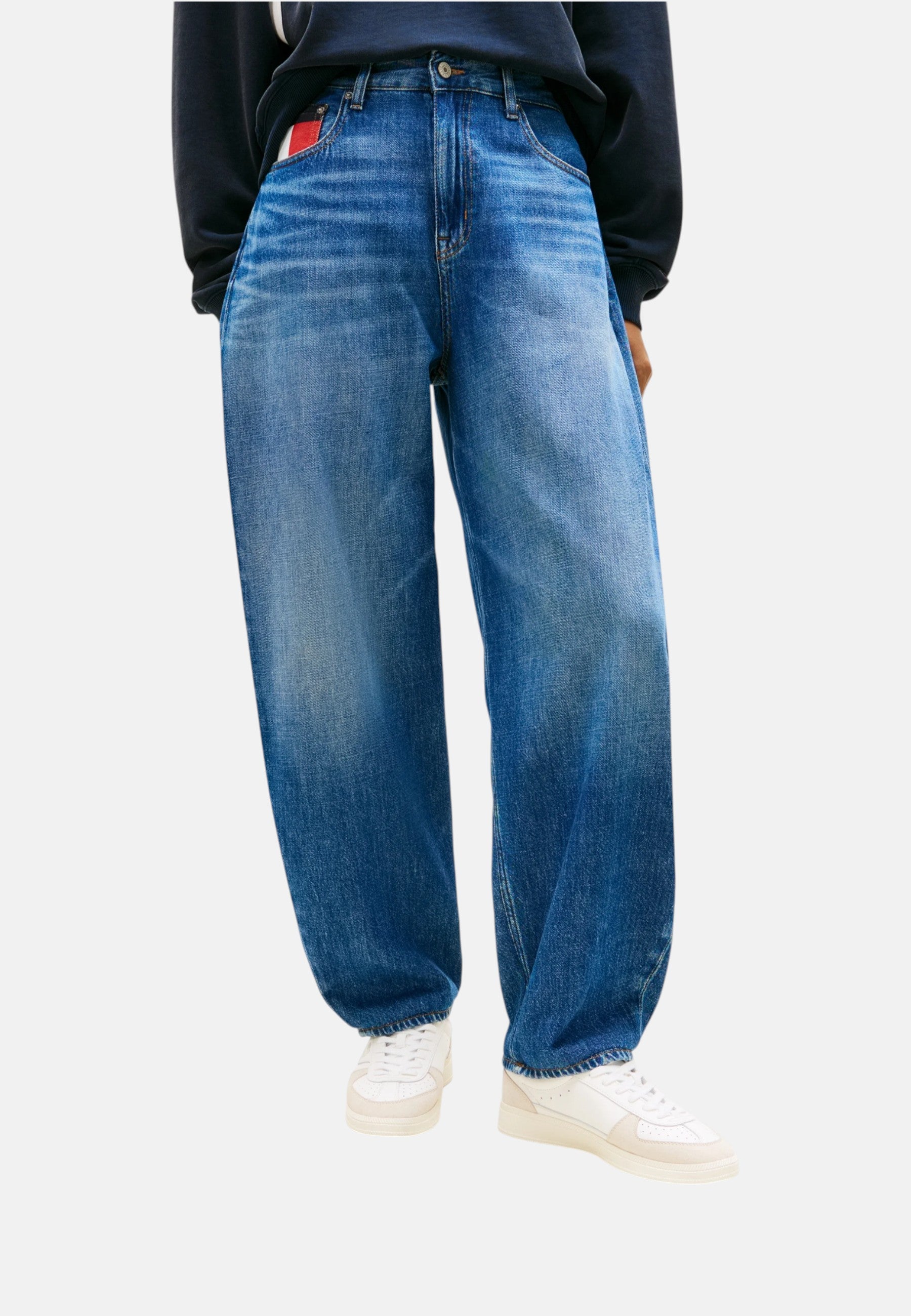 Jeans Tapered Fit Donna Tommy Jeans  Jeanie Balloon Rwb DW0DW22991