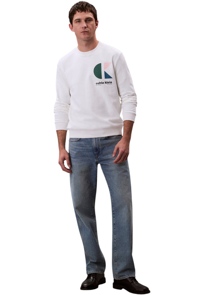 Felpa A Girocollo Uomo Calvin klein Jeans  Terry Ck Ba LV04RC285G