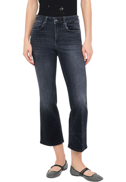 Jeans Flare Fit Donna Liu Jo Bottom Up Vita Alta Princess UF5040DS058