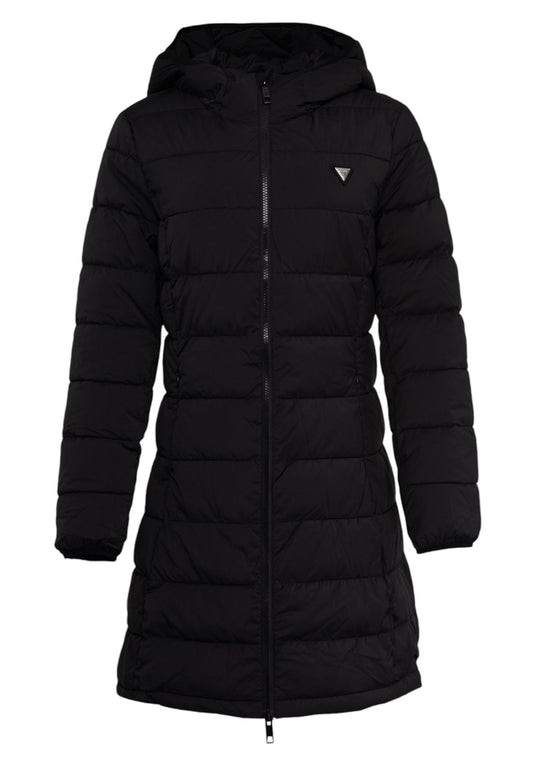 Piumino Lungo Donna Guess Con Cappuccio New Aleta V4YL05WF3X0