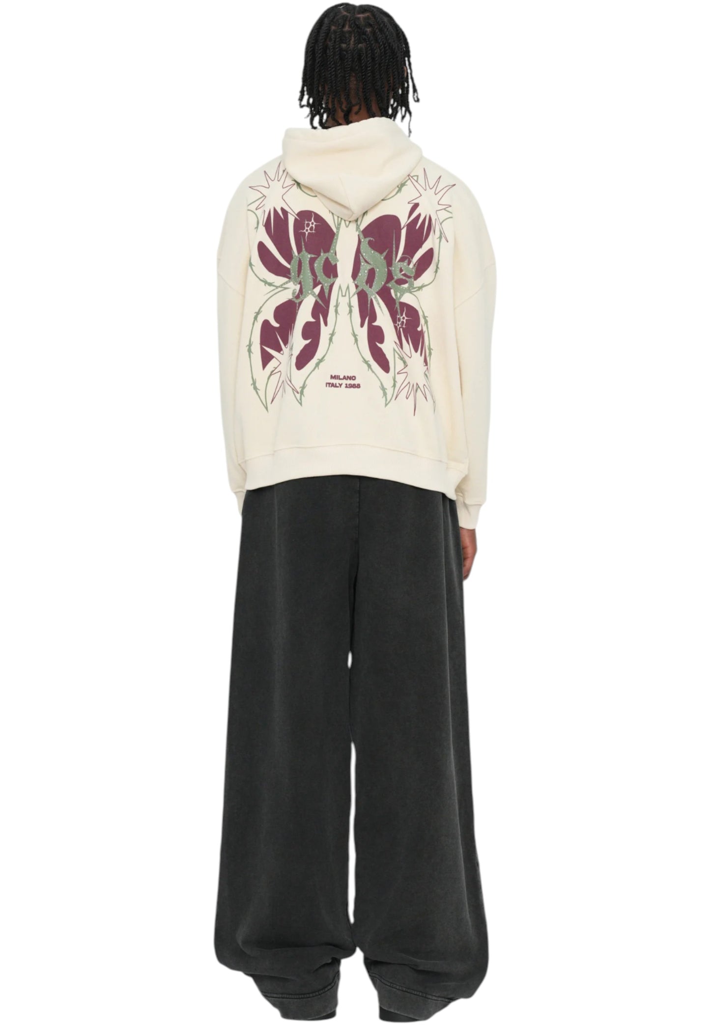 Felpa Con Cappuccio Uomo Gcds  Butterfly