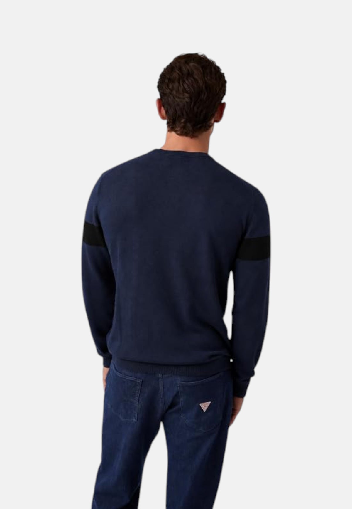 Maglione A Girocollo Uomo Guess Jacquard, Logo Mark M6YR09Z0914