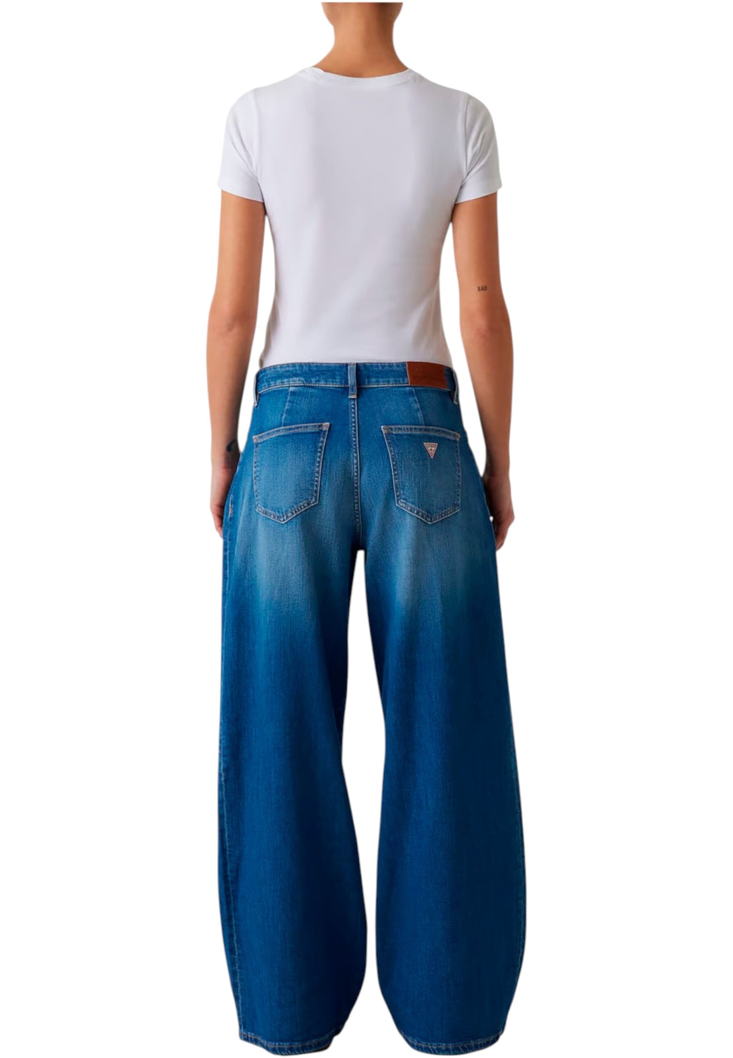 Jeans Wide Leg Donna Guess  Gj G12 Pleated W5BA2UD0023