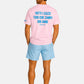 T-Shirt Manica Corta Uomo Mc2 Saint Barth Stampa/Ricamo Fronte E Retro Forever Young Portland PRL0002