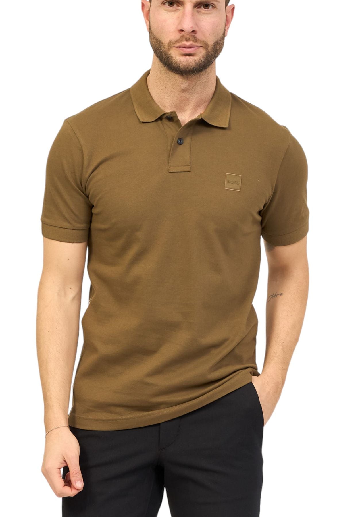 Polo Manica Corta Uomo Boss Con Toppa Con Logo Passenger 50507803