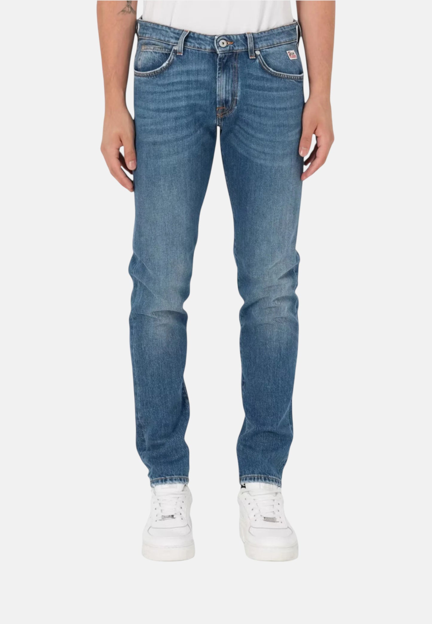 Jeans Slim Fit Uomo Roy Roger's In Denim Elasticizzato 517 Paul RRU075D598A048