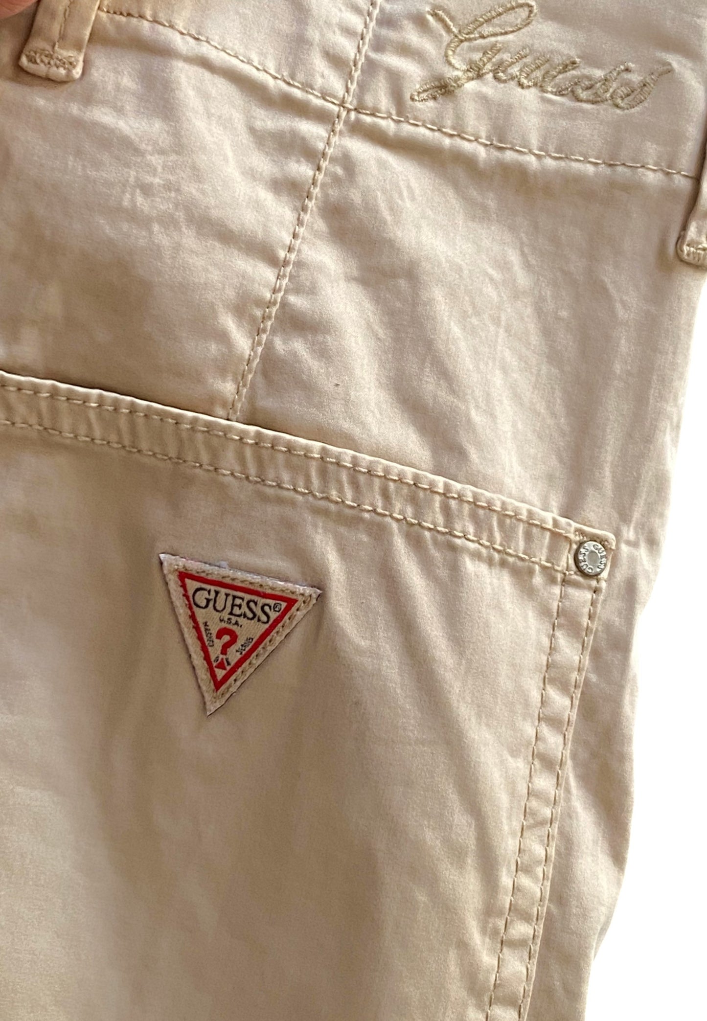 Pantaloni Cargo Donna Guess  Baggy W6GB16W1888