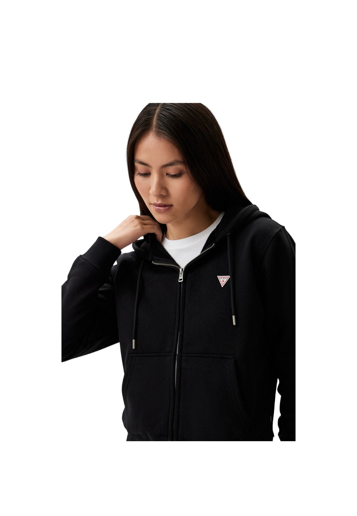 Felpa Con Zip Donna Guess  Gj Reg Mini W4YQ03KC811