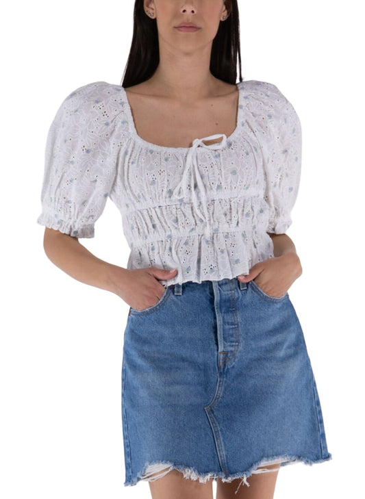 Blusa Manica Corta Donna Guess   W2GH39WEIV0