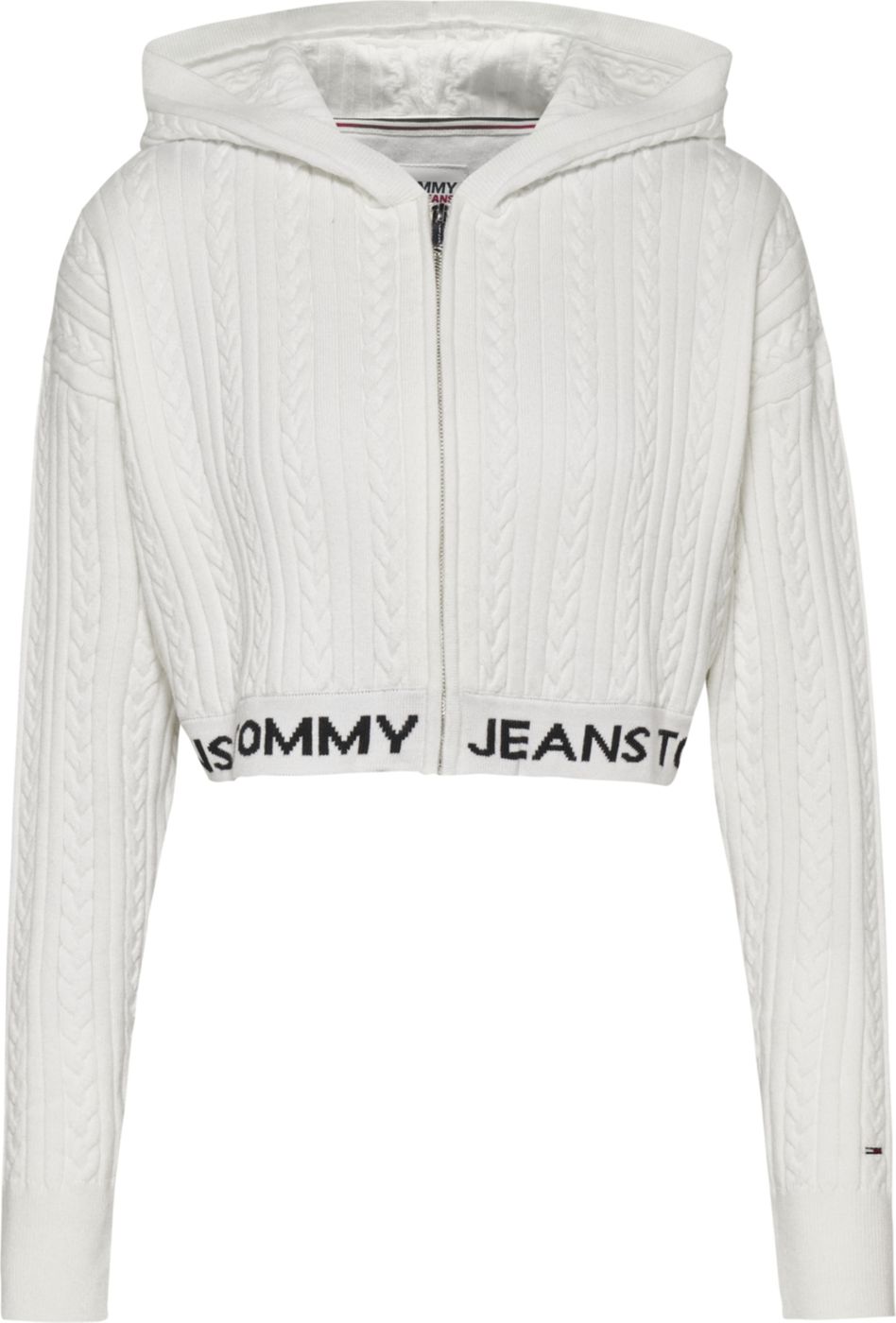 Felpa Con Zip Donna Tommy Jeans Con Cappuccio  DW0DW14266