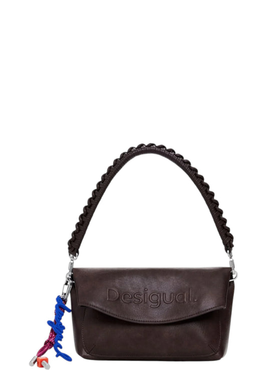 Borsa A Tracolla Donna Desigual  Half Logo Trokel Choco 25WAXP70
