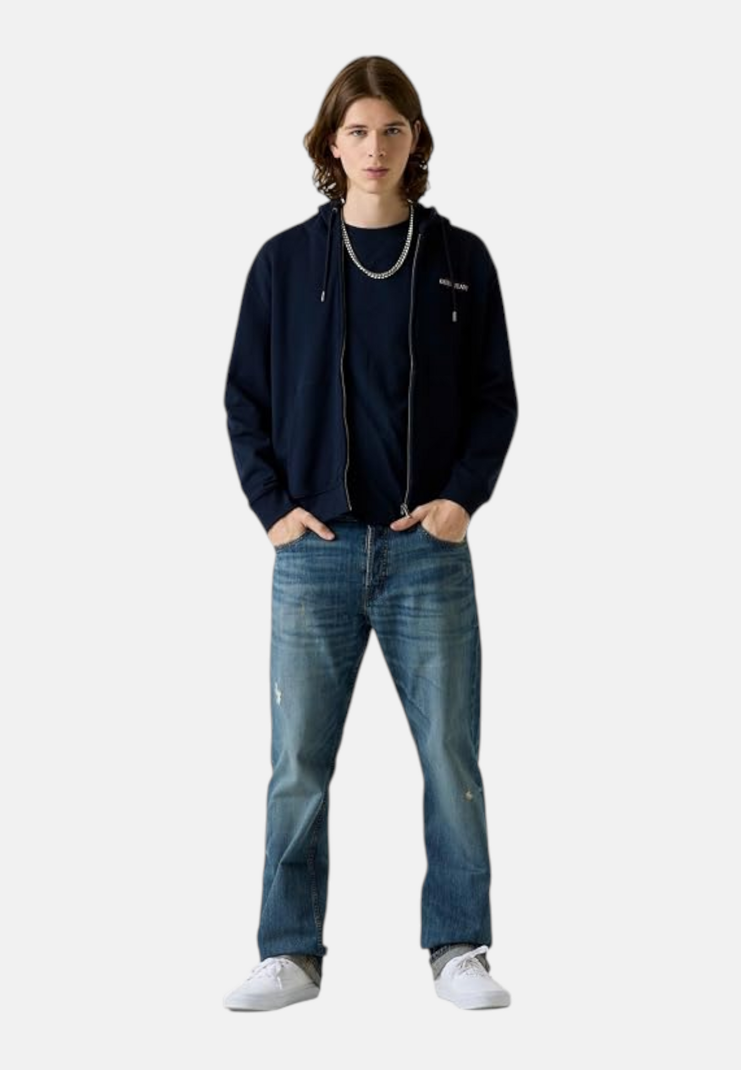 Felpa Con Zip Uomo Guess Vestibilit� regular Gj M6RQ38KCPR1