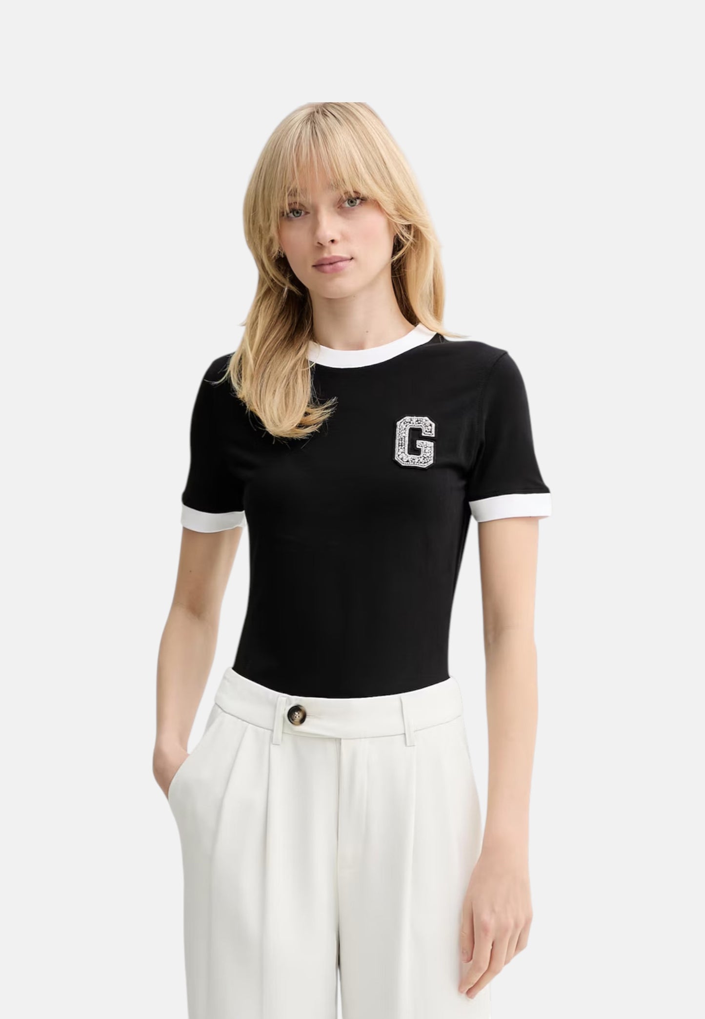 T-Shirt Manica Corta Donna Guess  G Patch W6RI31J1314