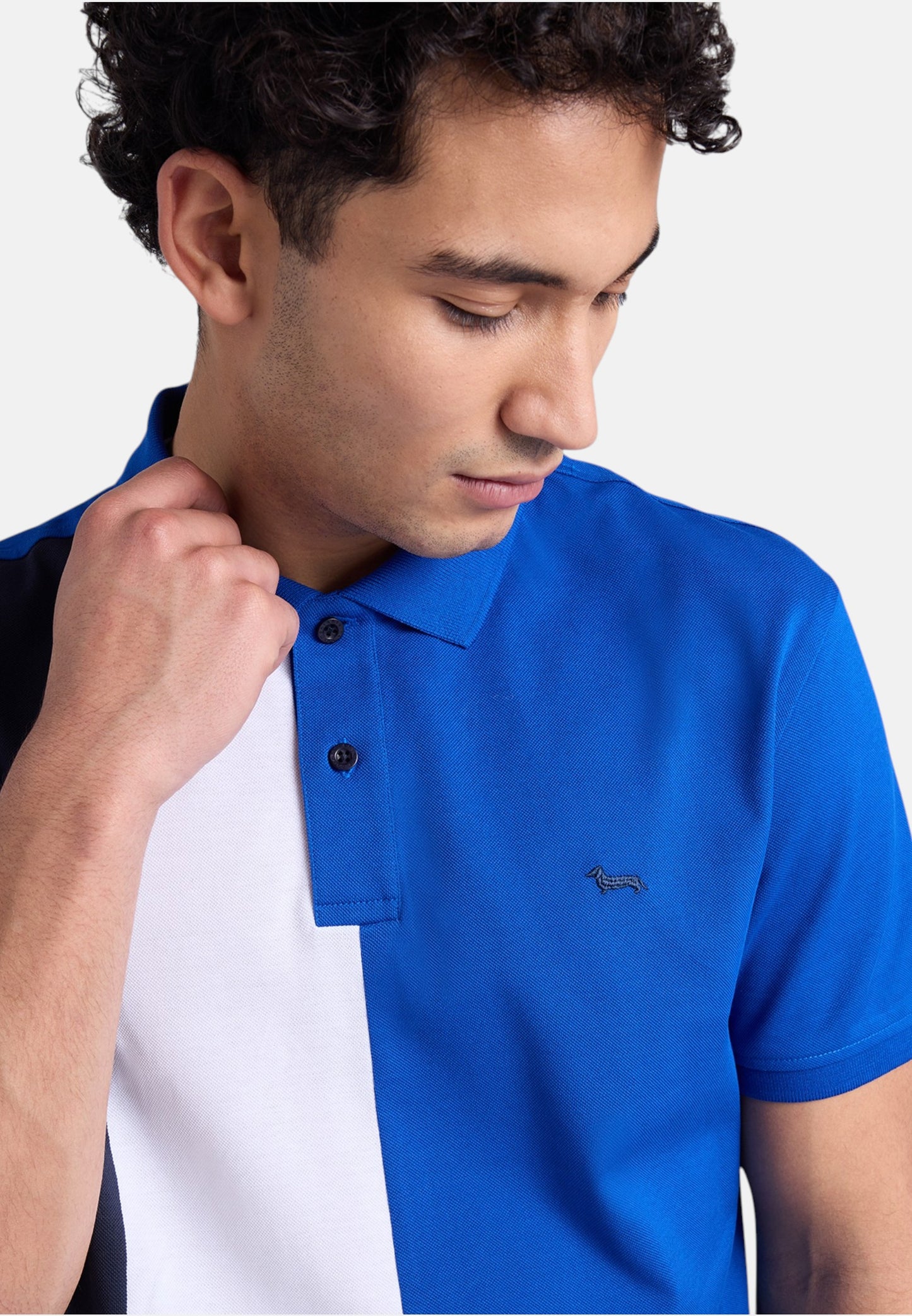 Polo Manica Corta Uomo Harmont & Blaine Color Block  LRQ473021148