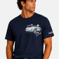 T-Shirt Manica Corta Uomo Mc2 Saint Barth Stampa/Ricamo Fronte E Retro Cpt Dylan Duck Portland PRL0002