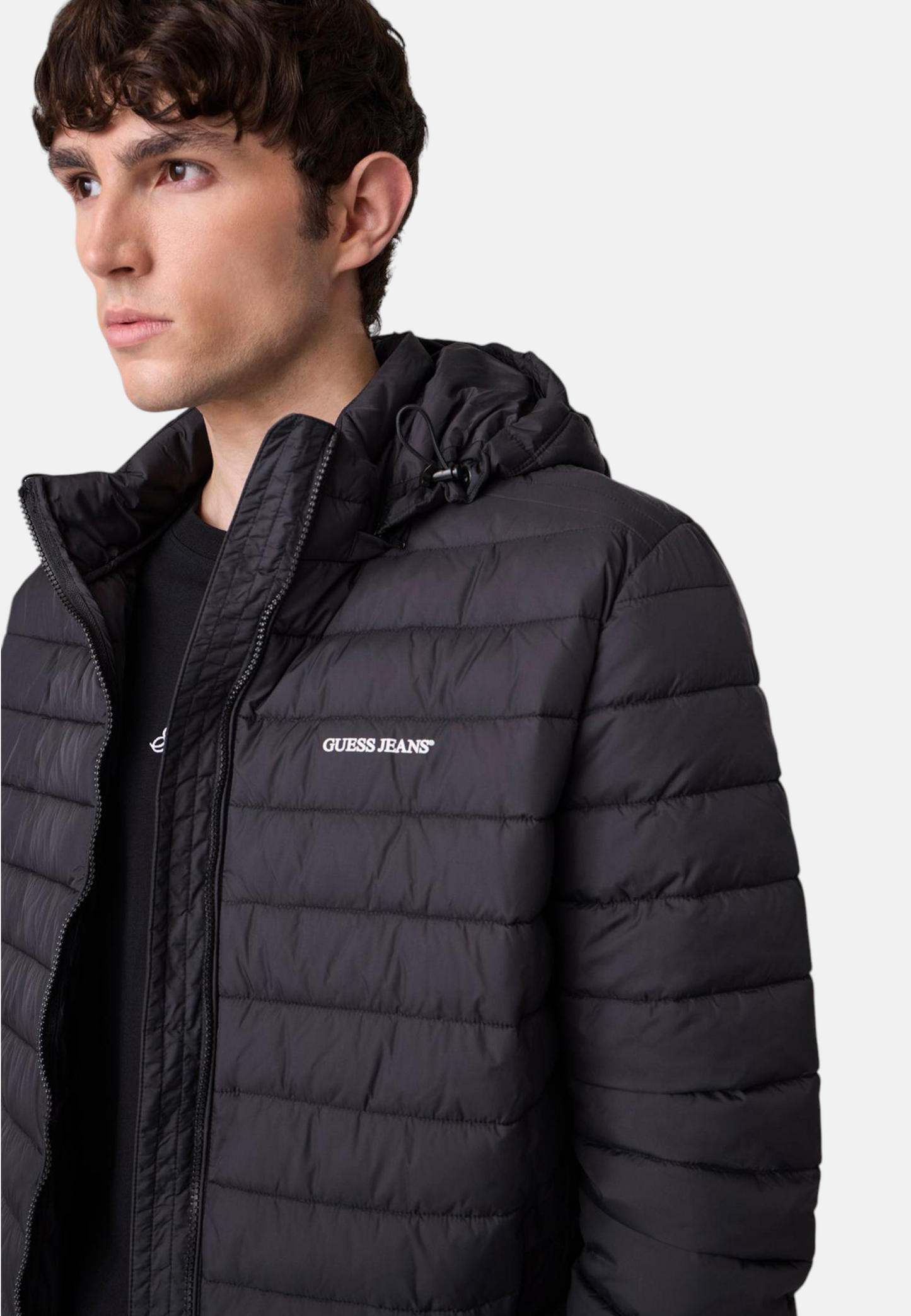 Piumino Corto Uomo Guess Imbottito, Con Cappuccio Gj Paneled M6YL06W2646